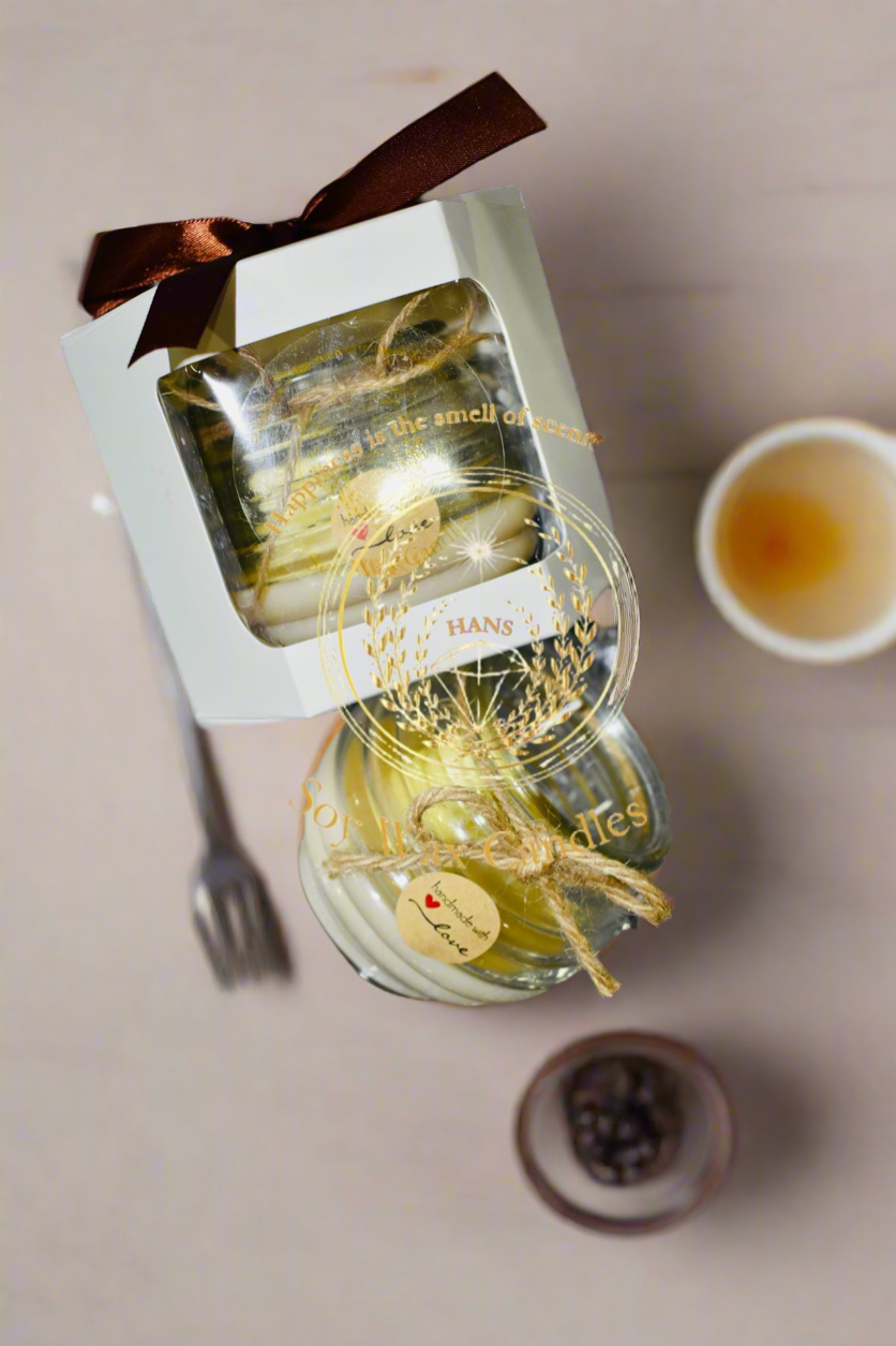 Honey Jar Candle With Honey Bear