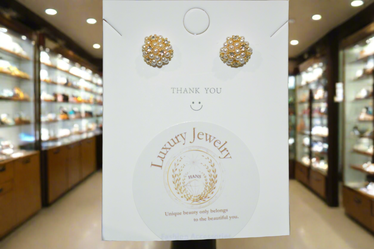 18K Gold Plated Stud Earrings