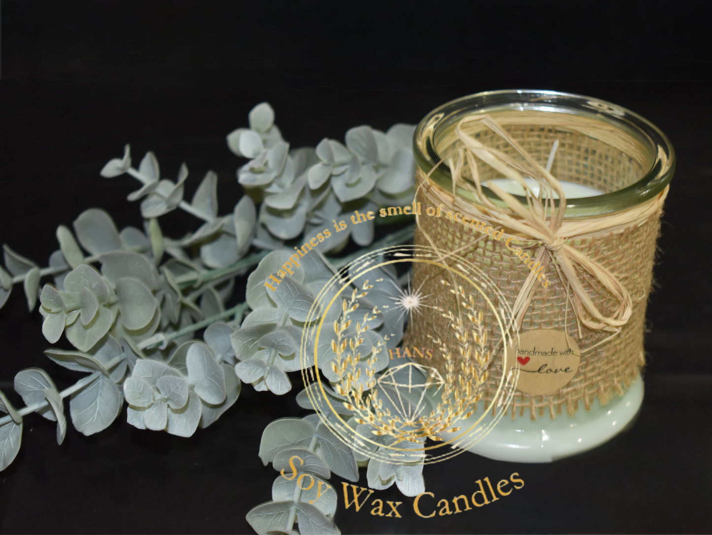 Jute Wrapped Jar Candles