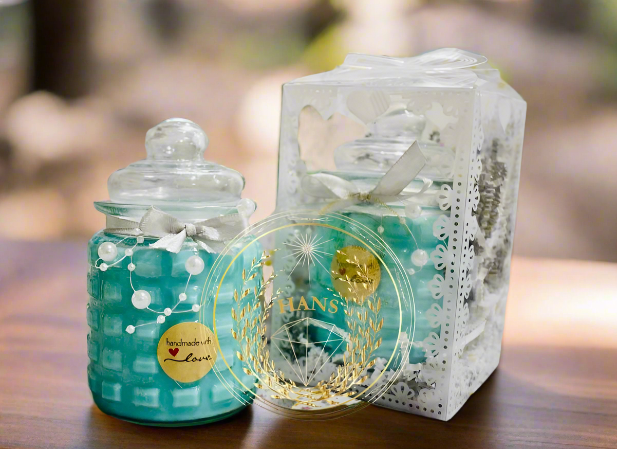 Scented Candle Jar With Dome Lid