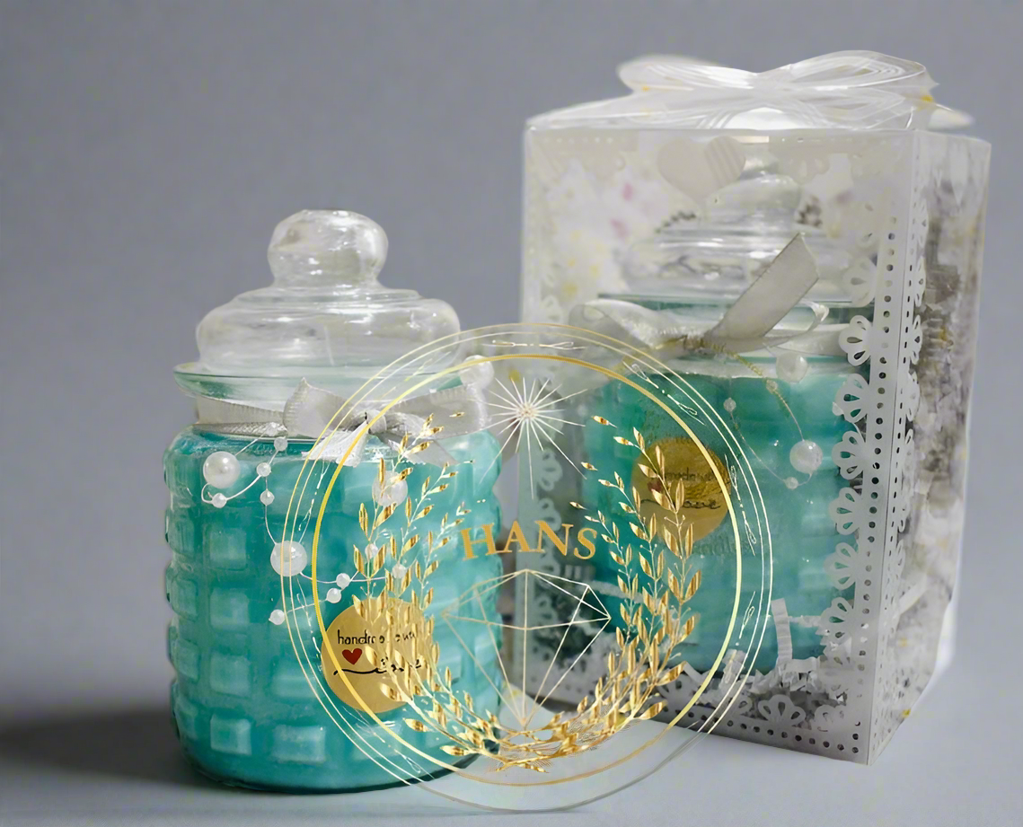 Scented Candle Jar With Dome Lid
