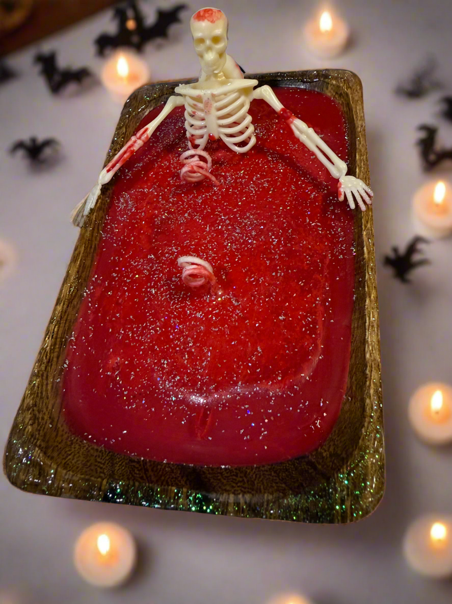 Skeleton Blood Bath Candle