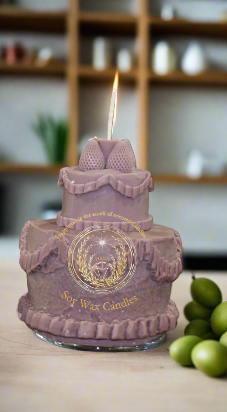Two Tier candle cake