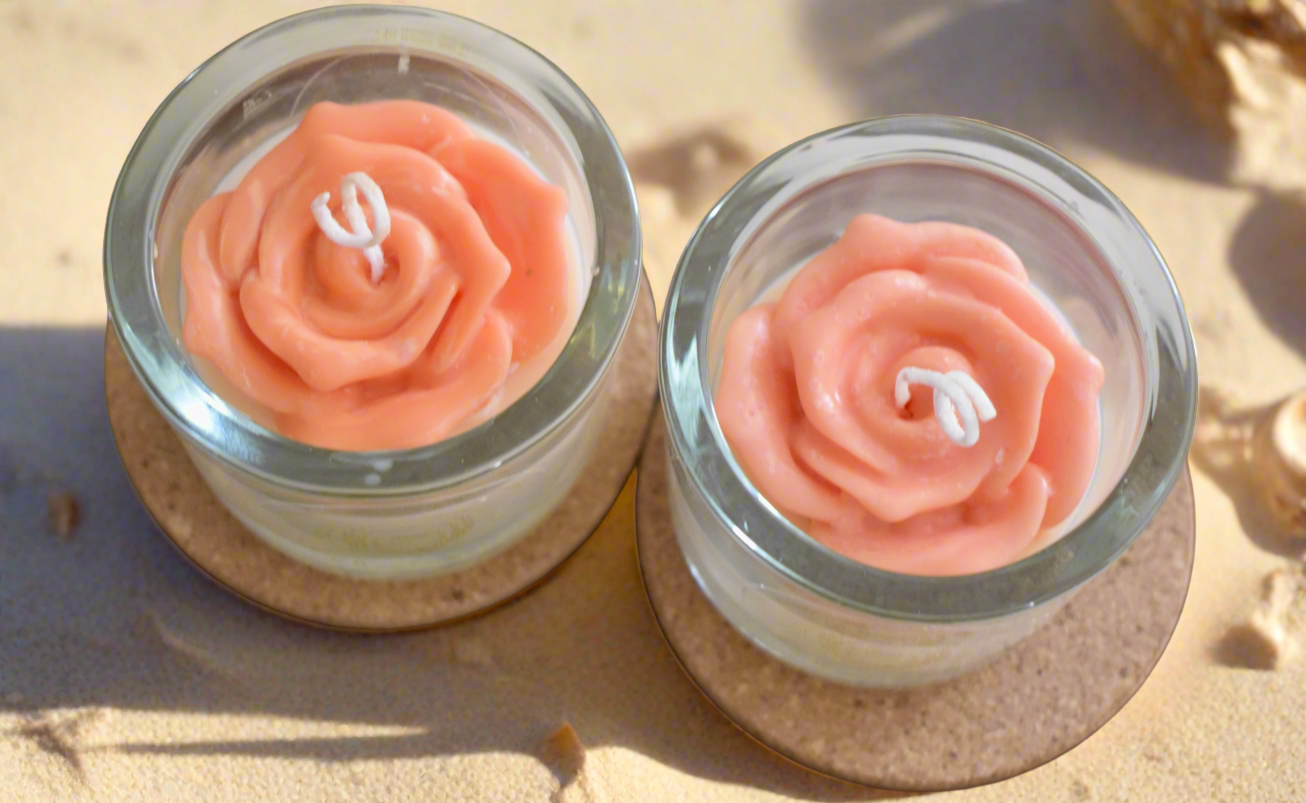 Jar Flower candle