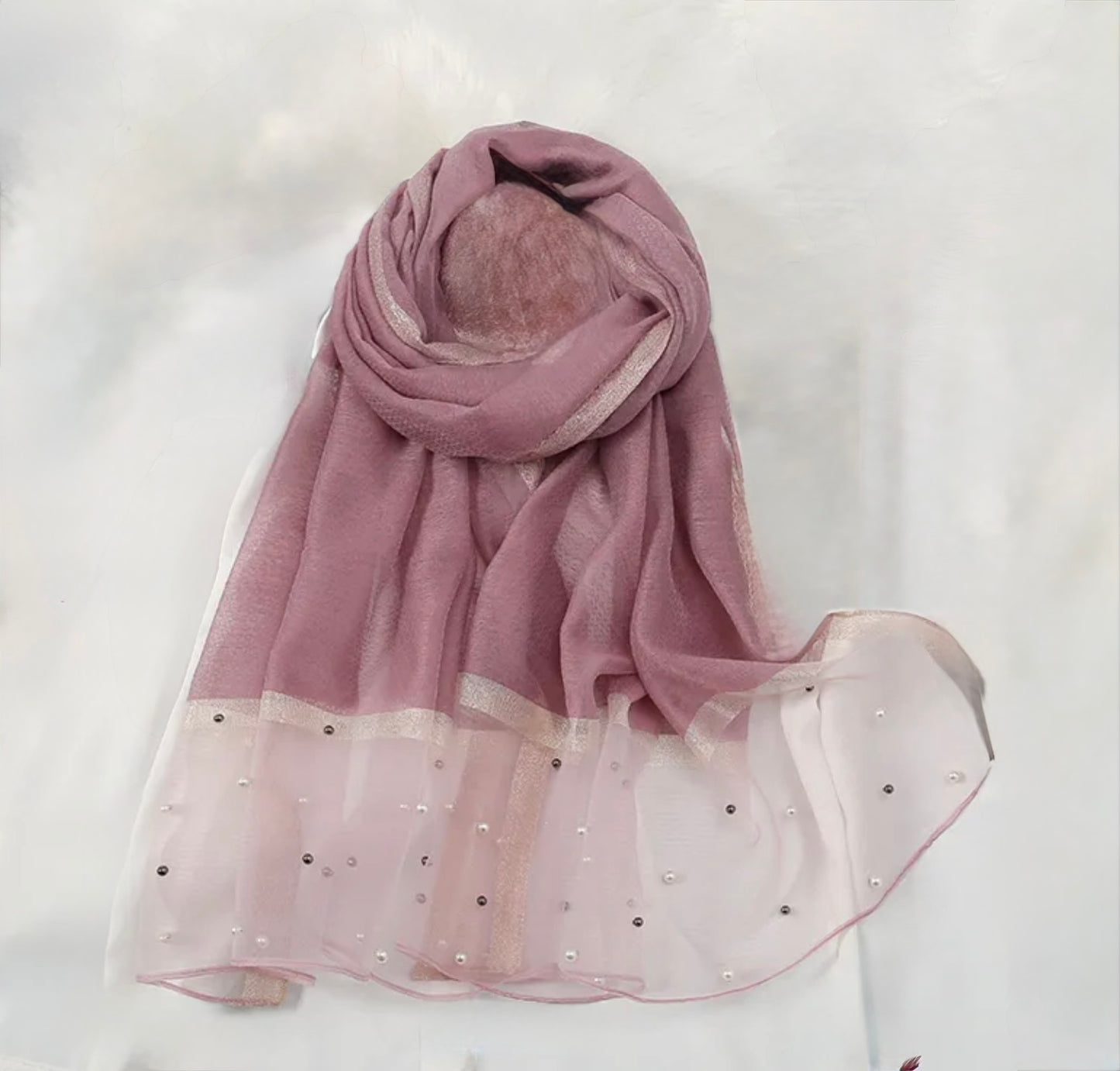 Pearl Nailed Scarf
