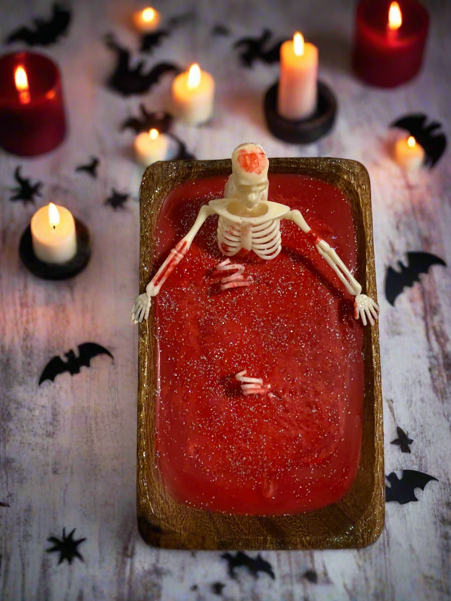 Skeleton Blood Bath Candle