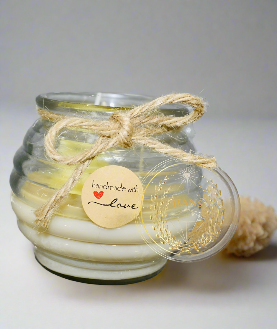 Honey Jar Candle With Honey Bear