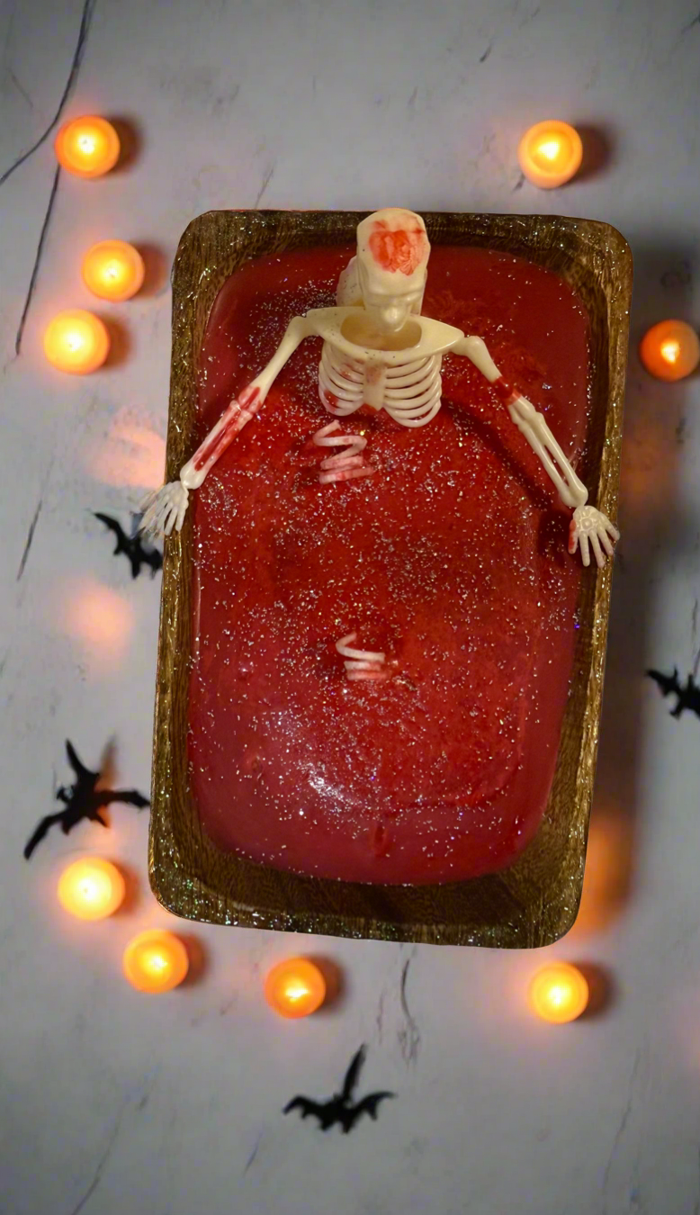 Skeleton Blood Bath Candle