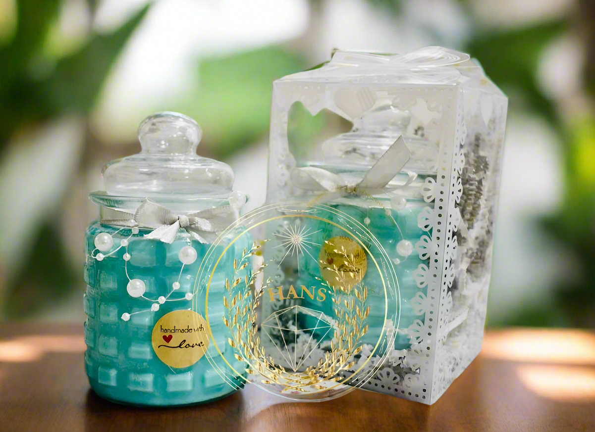 Scented Candle Jar With Dome Lid