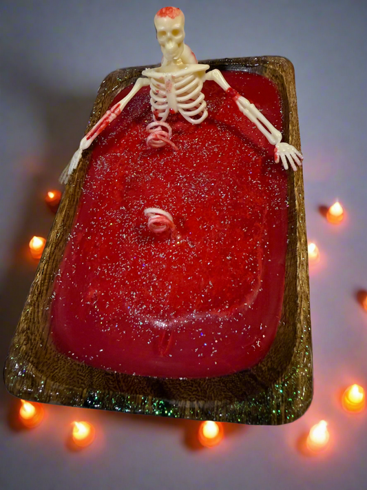 Skeleton Blood Bath Candle