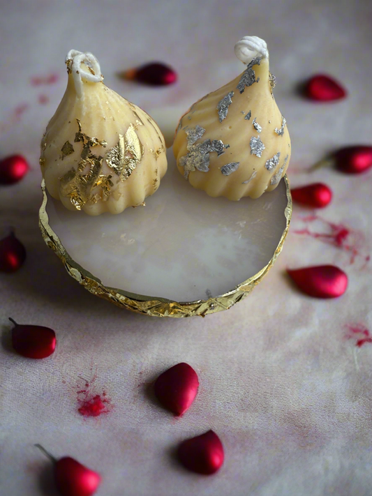 Swirl Candy Shaped Candle Gift Set