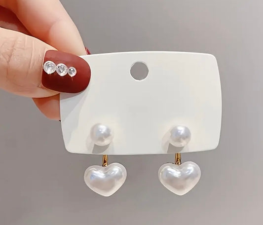 Gold plated Heart-Shaped Earrings