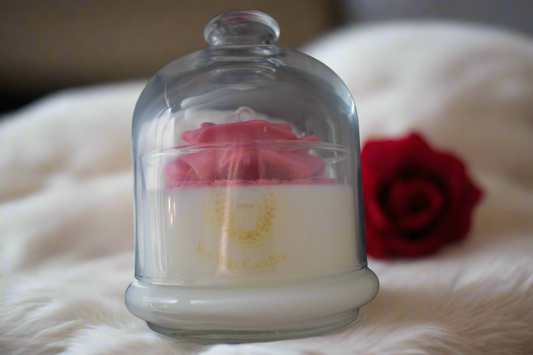 Beauty and the beast Rose Candle