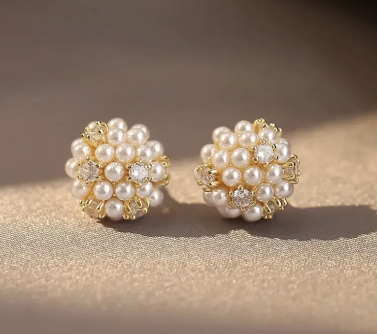 18K Gold Plated Stud Earrings