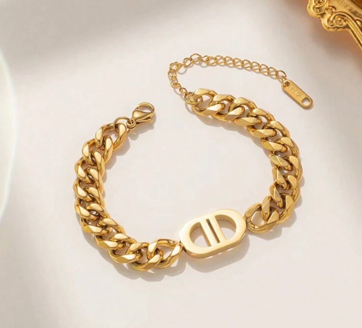 18K Gold Plated Dior Inspired Bracelet