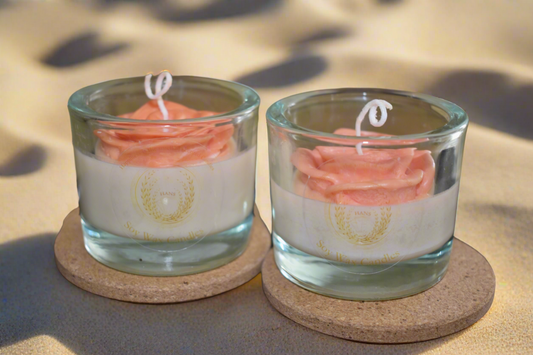 Jar Flower candle